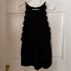 Women black one piece jumpsuit, size S/M